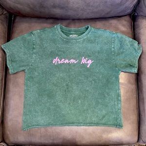 Soft Cropped “Dream Big” short sleeve tee (S)